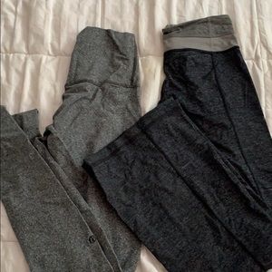 Two pairs of grey lululemon pants!